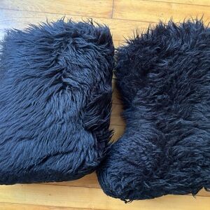 UGG Black Fuzzy Winter Boots